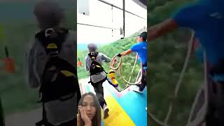 Adrenaline sport😥 zipline adrenaline extremesports extreme bungyjump bungeejumping bungee [upl. by Ainoval]