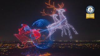 5000 Drone Christmas Light Show GUINNESS WORLD RECORD Full Show [upl. by Atsirhcal339]