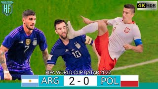 ARGENTINA 20 POLAND MATCH FULL VENDÉE WORLD CUP QATAR 2022 ALL GOALS Highlights 4k Ultra HD [upl. by Hovey]