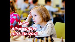 WCM Alisa Yunker Alice 2041  Night Blitz 1110  Yunker Chess amp CO [upl. by Tegan]