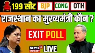 🟢Live  Rajasthan Exit Poll । Rajasthan Congress Seat । Rajasthan BJP Seat । Rajasthan Election 2023 [upl. by Lerraj]