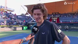 Andrey Rublev – Quarterfinals PostMatch Interview – 2024 Dubai Duty Free Tennis Championships [upl. by Jola]