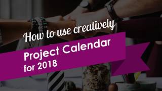 How to Create a Project Calendar with PowerPoint [upl. by Mishaan]