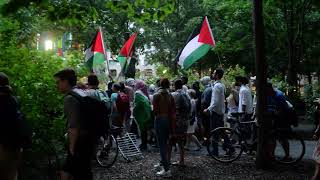 ProPalestine Protest At Place Riopelle Following Encampment Shut Down Friday July 5 2024 EMR 6266 [upl. by Eleon]