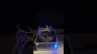 Tesla Coil Experiment teslacoil experiment lightning music shortvideo shorts viralvideo [upl. by Notterb787]