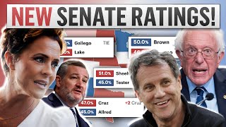 2024 Senate Map Dems Hold Strong in NV WI as Tester Struggles in Montana [upl. by Qulllon]