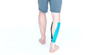 TRUETAPE® Calf  Kinesiology Tape Instruction [upl. by Kipper]