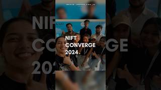 NIFT converge’24 minivlog niftlife designcollege converge commentary niftniftpanchkula [upl. by Eirrab]