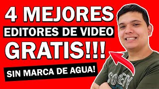 LOS 4 MEJORES EDITORES de VIDEO GRATUITOS SIN MARCA DE AGUA 2021 [upl. by Amlas199]