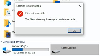 How To Fix quotThe File Or Directory Is Corrupted amp Unreadablequot [upl. by Aesoh]