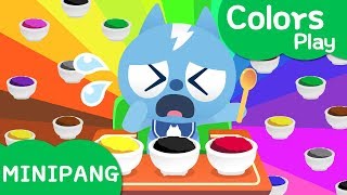 Learn colors with Miniforce  Colors Play  Baby Miniforce  Eating meal  MiniPang TV Colors Play [upl. by Olatha]