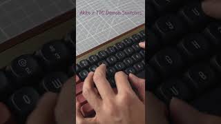 Akko MU01 Wooden Keyboard Sound Test [upl. by Yliram]