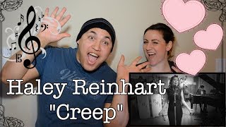 Haley Reinhart sings Creep VintageCouples Reaction [upl. by Aicirtel]