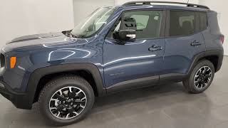 ALL NEW 2023 JEEP RENEGADE UPLAND LATITUDE SLATE BLUE 4K WALKAROUND 23J564 SOLD [upl. by Arhoz]