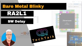 Basic Bare Metal Blinky without BSP SW delay loop [upl. by Atalaya]