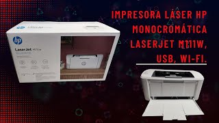 UNBOXING  Impresora láser HP monocromática LaserJet M111w [upl. by Theresina]