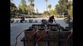 Mascletà Nocturna 6 d octubre 2017 La pobla de vallbona Pirotecnia Dragón [upl. by Ahtebat]