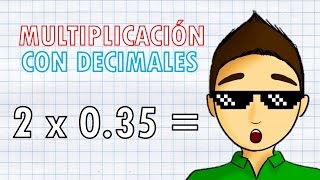 MULTIPLICACIÓN CON DECIMALES [upl. by Tullus260]