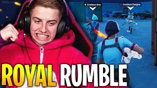 JE DÉFONCE TOUT SUR CE ROYAL RUMBLE EN ÉQUIPE SUR FORTNITE CRÉATIF [upl. by Freeborn143]