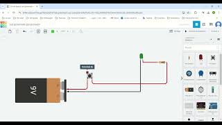 01 Diseño de circuito Led gobernado por pulsador Tinkercad [upl. by Aicnarf979]