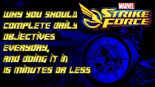 Marvel Strike Force Daily Objective run through in 15 minutes or less [upl. by Heyman595]