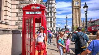 LONDON SUMMER WALK West End Horse Guards Big Ben South Bank amp Waterloo  4K HDR [upl. by Treat]