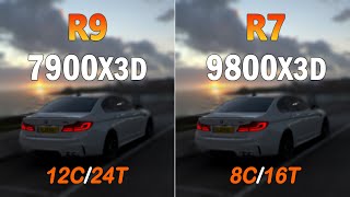 Ryzen 7 9800X3D vs Ryzen 9 7900X3D  Gaming Benchmarks and Test [upl. by Azral]