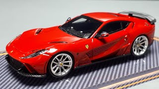 164 Ferrari 812 Superfast Novitec by U2 resin model car review [upl. by Syxela]