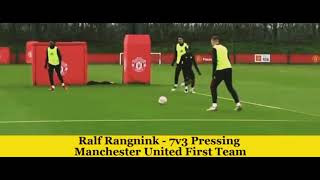 Ralf Rangnicks Manchester united gegenpressing training [upl. by Malita381]