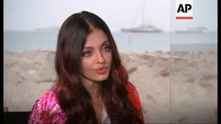 Aishwarya Rai Interview at Cannes 2018 AP [upl. by Rockie]