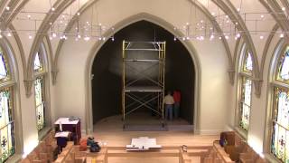 St Dominic Priory Crucifix Installation [upl. by Ivy]