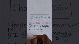 Voice  Active Voice amp Passive Voice  10th Board Examination shorts englishgrammar [upl. by Enelehs]