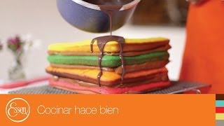 Receta Torta arcoiris Essen [upl. by Anail]