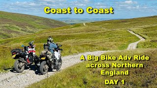 Coast to Coast Big Bike Adv Ride  A 2 day trip to ride some of the best trails in Northern England [upl. by Wylde]