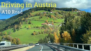 Driving in Austria A10 Road  Villach direction to Salzburg [upl. by Story477]