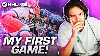 MY FIRST GAME OF NHL 25 [upl. by Ahsemat]