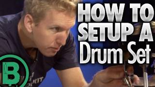 How To Set Up A Drum Set  Drum Lessons [upl. by Iphigenia]