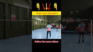 Badminton Deception  Net Play Technique shorts trickshots [upl. by Panta]