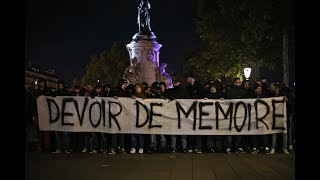 Bataclan  le Collectif Ultras Paris rend hommage aux victimes des attentats du 13 novembre 2015 [upl. by Aicnom]