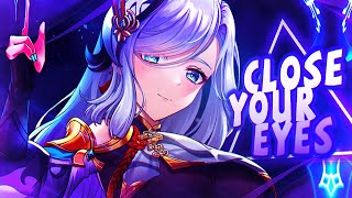 Nightcore  Close Your Eyes KSHMR x Tungevaag  Lyrics NV [upl. by Mikaela715]