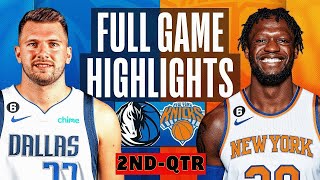 Dallas Mavericks vs New York Knicks Highlights 2ndQTR HD  January 11  2023–24 NBA season [upl. by Leahey]