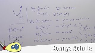 Tangente an Graph durch Punkt anlegen spontan Beispiel vorgerechnet Tangentenproblem Analysis [upl. by Maybelle]