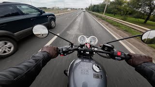 Triumph Bonneville T120  Test Ride  Triumph Oradea 4k [upl. by Oirretna710]