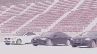 Audi Quattro vs Bmw xDrive vs Mercedes Benz 4matic SNOW TEST [upl. by Einnob]