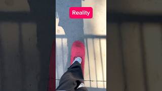 Expectation VS HARSH reality of skateboarding skateboarding skate sk8 shorts [upl. by Eiggem400]