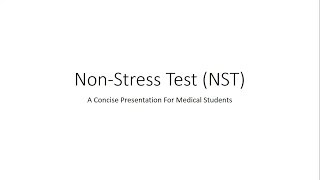 NonStress Test NST  Obstetrics for Medical Students [upl. by Yesdnil]