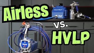 Airless vs HVLP Paint Sprayer [upl. by Ycrep]