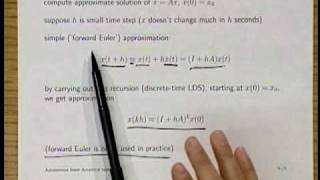 Lecture 10  Introduction to Linear Dynamical Systems [upl. by Beaver]