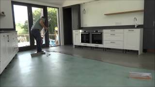 Microtopping Polished Concrete Averton Gifford Devon  Steve Peck [upl. by Acinod]