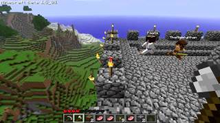 Minecraft Tour 2 LAGxs World of Awesomeness D Castle Treehouse RangziIsland and more [upl. by Rimaj]